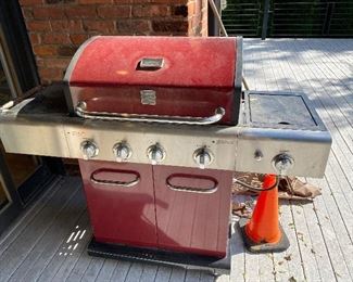 Propane gas grill.