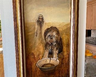 Original Holocaust artwork by Krystyna Owczarska.