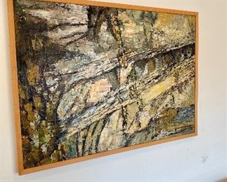 Original wall art painting, signed.