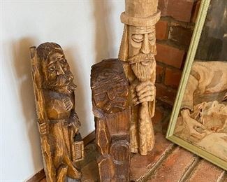 3 of many unique wood carving throughout the home.