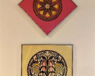 Traditional Polish papercutting art called "wycinanki".