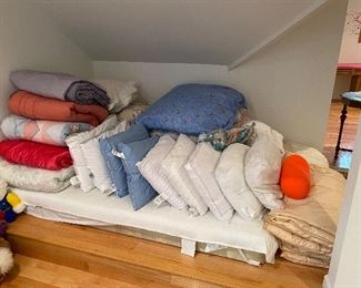 Lots of extra pillows & blankets!