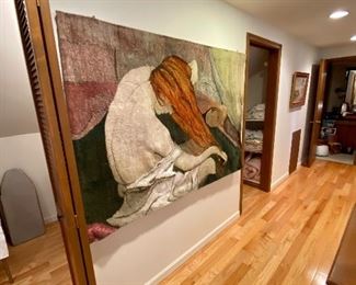 Extra large hand woven tapestry.