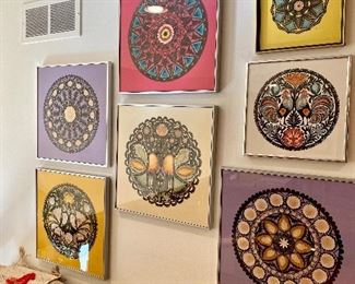 More examples of Polish papercutting art called "wycinanki".