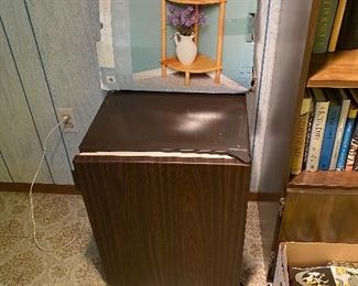 Mini refrigerator.