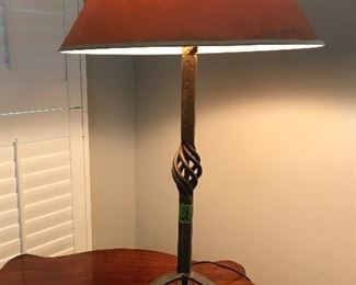 Heavy iron metal modern lamp.