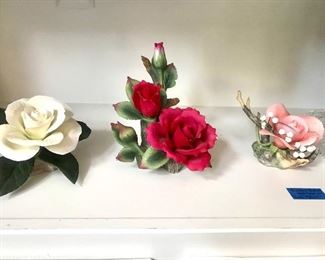 Boehm handmade porcelain roses. Purchased for $300 each - come see our special sale price