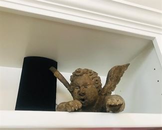 Wooden handcrafted angel 