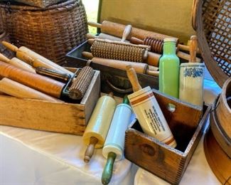 •	Selection of Antique Rolling Pins
