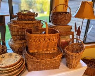 •	Splint Oak Baskets