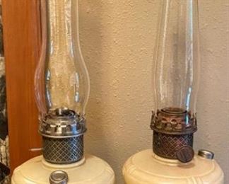 •	Coleman Custard Oil Lamps