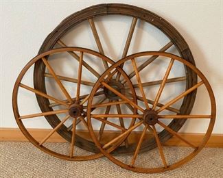 •	Antique Buggy Wheels