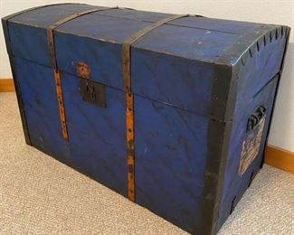 •	Blue Immigrant Trunk