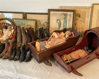 •	Primitive Doll Cradles