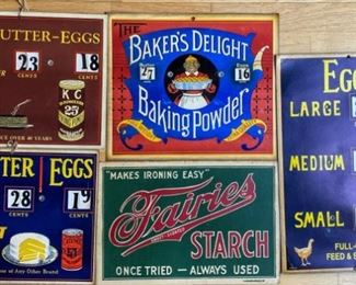 •	1920's Cardboard Advertisements