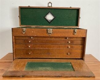 •	Antique Mechanics Tool Chest