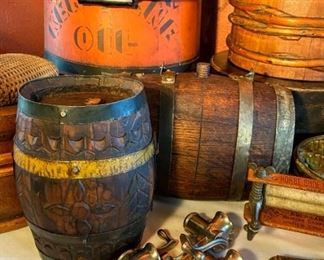 •	Antique Powder Kegs