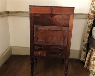 Gentleman’s dressing cabinet. These two fabulous cabinets were used as night stands due to their generous height.