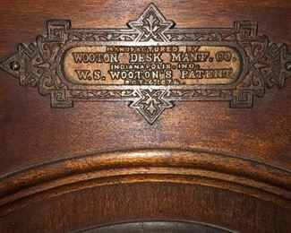 Previous photo:  American Renaissance carved and burl walnut Wooten Standard Desk, circa 1874.  Excellent condition!