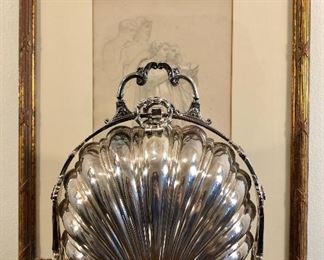 Antique, circa 1880 to 1890, silver plated folding biscuit box made by James Dixon & Sons, Sheffield, England