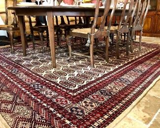 9’2” by 11’9” “Elephant Steps” Bokhara rug