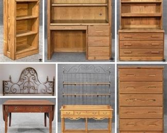 Cargo Style Furniture, Bakers Rack, & Drop Leaf Table