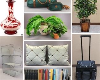 Luggage, Home Decor, Books & Pillows