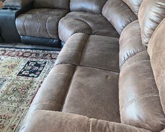 Manual  Recliner Sectional