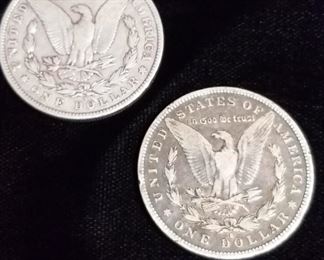 1892-s and 1903-s Morgan Silver Dollars 