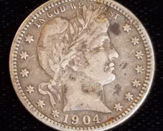1904 Barber Quarter