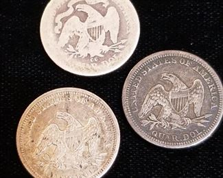 Seated Liberty Quarters