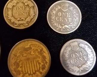 Reverse Indian Heads - Flying Eagle and 2 Cent Coin