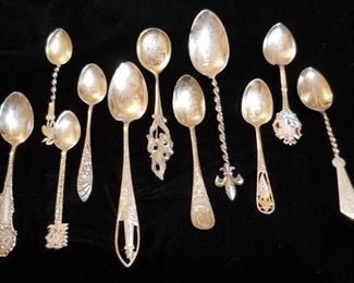 Sterling Souvenir Spoon Collection
