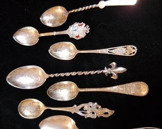 Sterling Souvenir Spoon Collection
