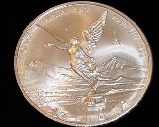 2000 Mexican .999 Silver Libertad