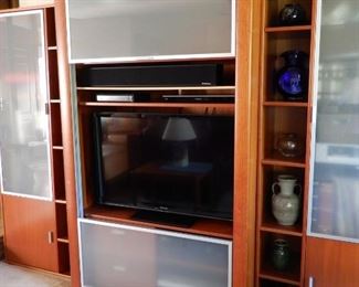 WONDERFUL MID CENTURY ENTERTAINMENT CENTER--A MUST SEE.   THIS PIECE MAY BE USED FOR ANY TYPE OF STORAGE     SOLD