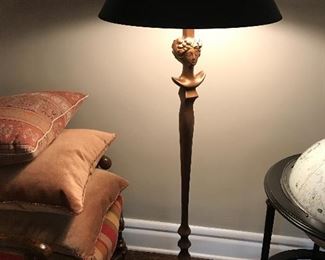 Alberto Giacometti Tête de femme floor lamp one of two. $1,000 each