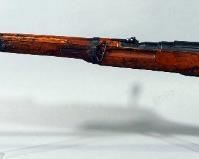 Arisaka Type 44 Carbine 6.5 x 50mm Rifle SN# 2436, With Drop Down Bayonet, Full Chrysanthemum, Cleaning Rod Missing In Butt, Mud, BBL And Sight Covers
