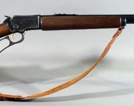 Marlin Firearms Co Marlin Golden 39A .22 SLLR Lever Action Rifle SN# AB29501, With Leather Sling, Prior Owner Name Engraved On Receiver
