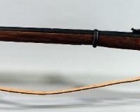 London Armoury Co Civil War Era Black Powder Musket SN# Not Found, With Leather Strap, Crack In Ramrod
