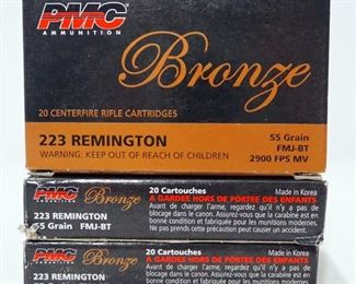PMC Bronze .223 REM Ammo, Approx 60 Rds, Local Pickup Only
