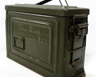 Military Metal Ammo Can, 7" High x 10" Wide x 3.75" Deep
