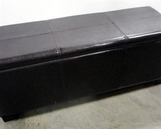 Padded Floor Gun Chest, Lockable Inner Compartment Holds 5 Long Arms, Additional Upper Storage Area, Includes Keys, Can Be Used As Padded Bench
