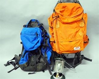 Outbound Inner Frame Backpack And Coleman Peak 1 Outer Frame Backpack And Propane Lantern (Bottle Not Included)
