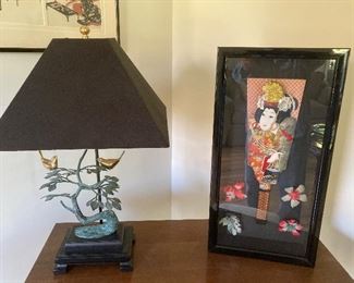 Nice Asian Lacquer + Lamp