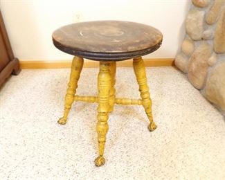 Antique Wood Stool
