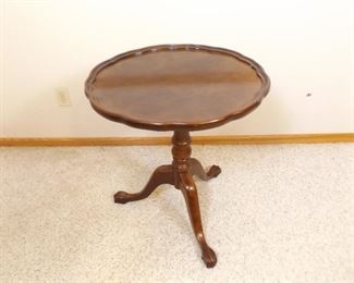 Round Bombay Company Wood Folding Table
