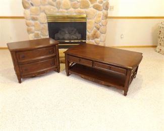 Broyhill Coffee Table and End Table Set
