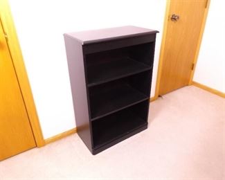 Small Black Wood Bookshelf
