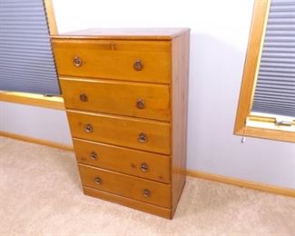 Wood Chest of Drawers
